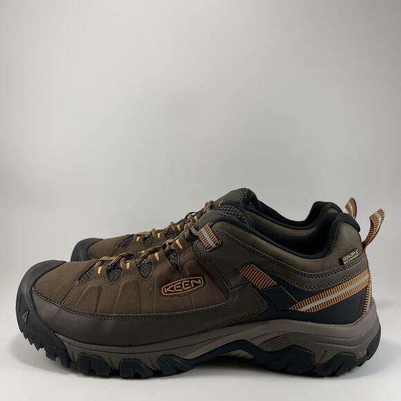 Keen Targhee EXP Waterproof Low Top Hiking Boots Mens Size 13 Brown Synthetic - Picture 3 of 9